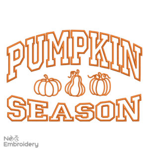 Pumpkin Season Embroidery Design, Halloween Fall Machine Embroidery Design, BOO Embroidery Designs, Instant Download