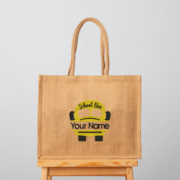 School Bus Embroidery Design