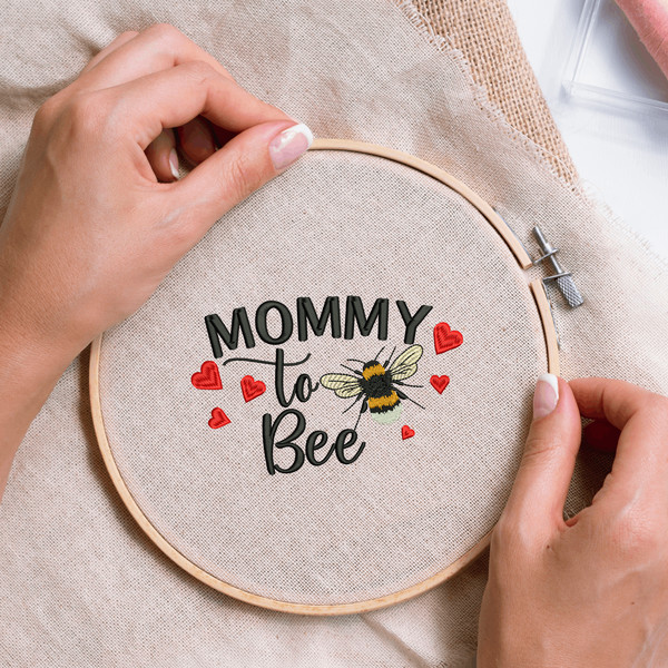 Mommy to Bee Embroidery Design
