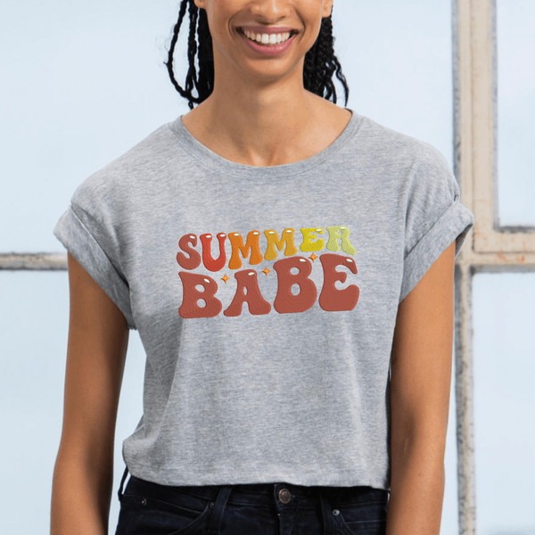 Summer Babe Embroidery Design