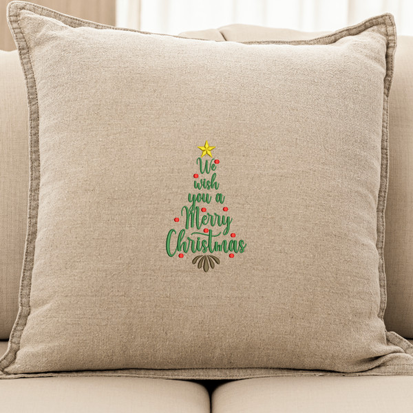 We wish you Embroidery Design