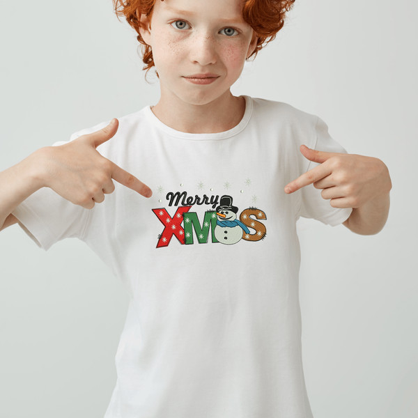 Merry Xmas Embroidery Design