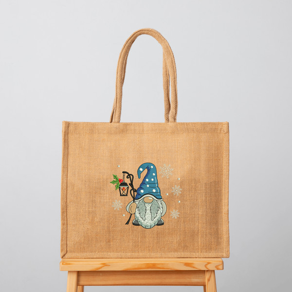 Christmas Gnome with Lantern Embroidery Designs