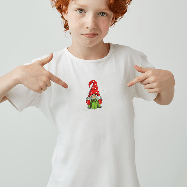 Christmas Gnome Embroidery Design