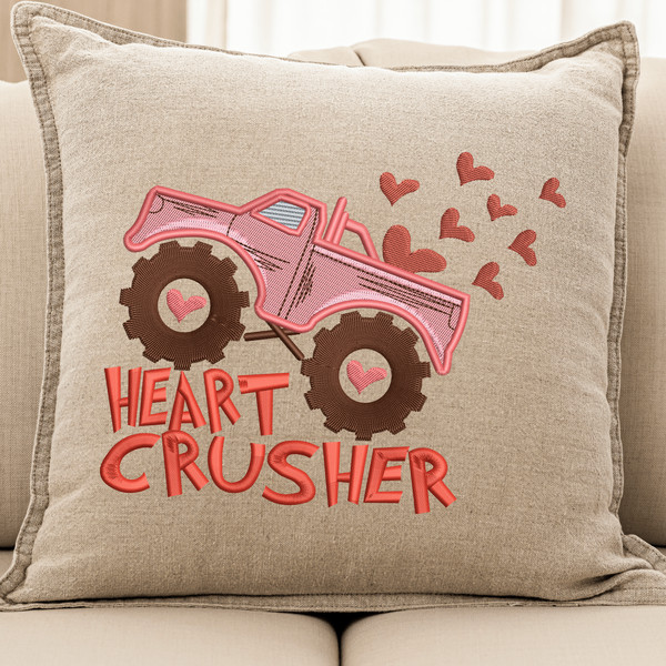 Heart Crusher Embroidery Designs