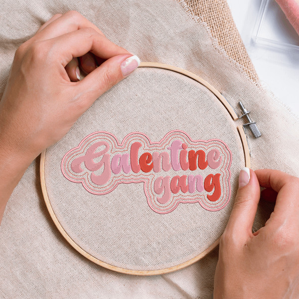 Galentine Gang Embroidery Design