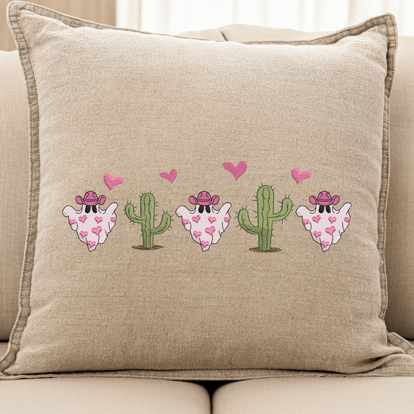 Valentine Cow Embroidery Design