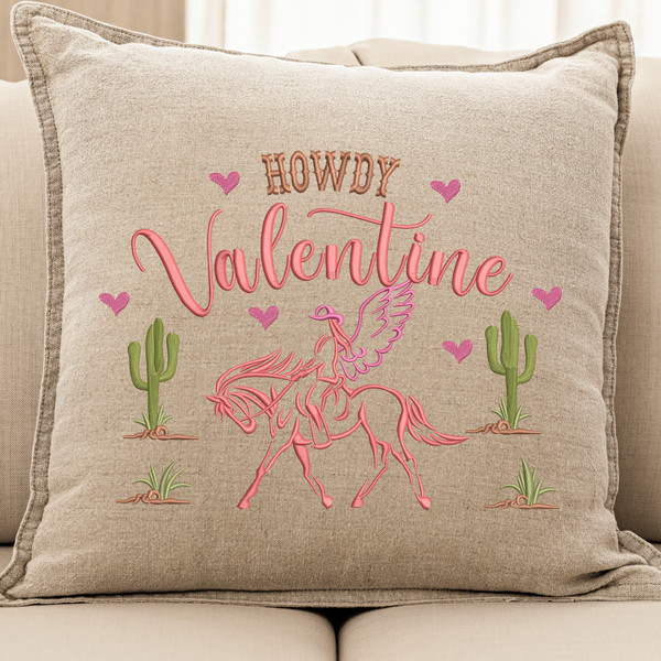 Howdy Valentine Embroidery Designs
