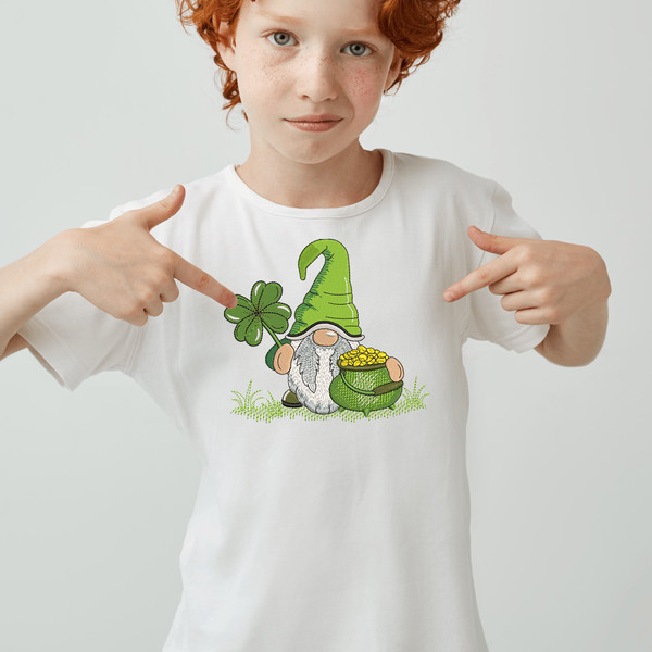 Patricks Day Gnome Embroidery Designs