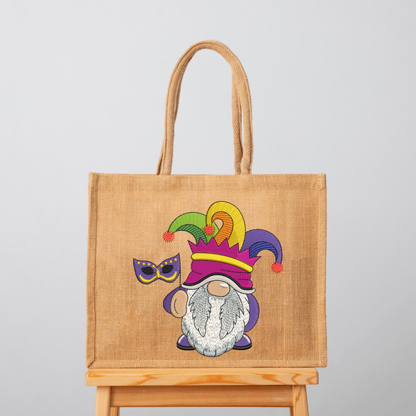 Mardi Gras Gnome Embroidery Designs