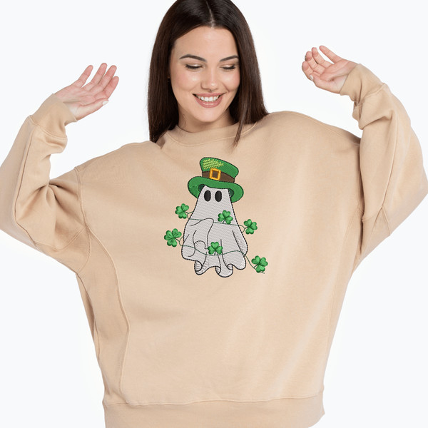 Saint Patrick Ghost Embroidery Design