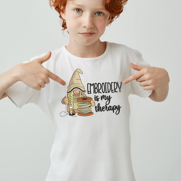 Embroidery is my Therapy Embroidery Design