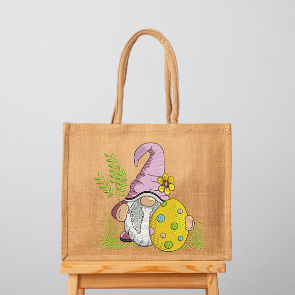 Gnome Easter Egg Embroidery Designs