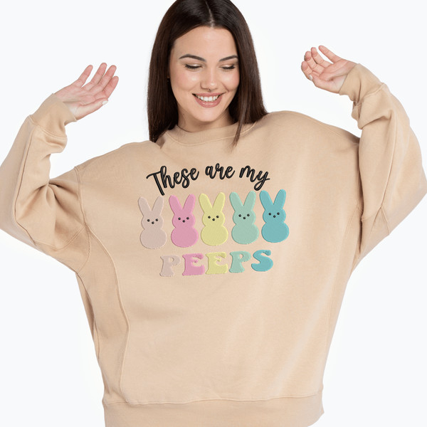 These are my Peeps Embroidery Design