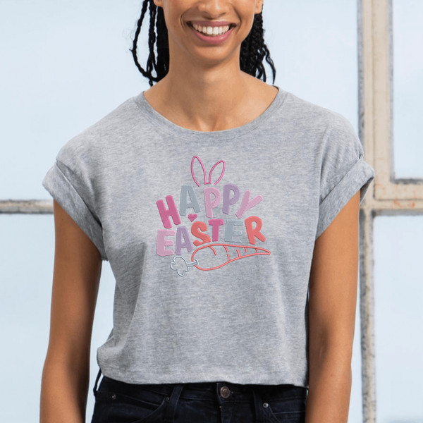 Happy Easter Embroidery Design