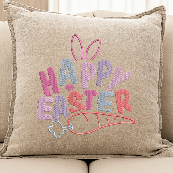 Happy Easter Embroidery Design