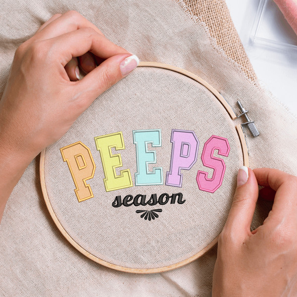 PEEPS Season Embroidery Design