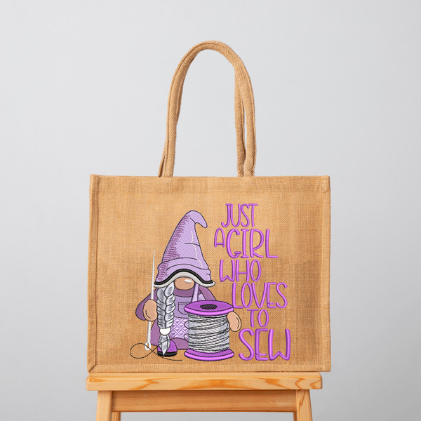 Just A Girl Who Loves To Sew Embroidery Design