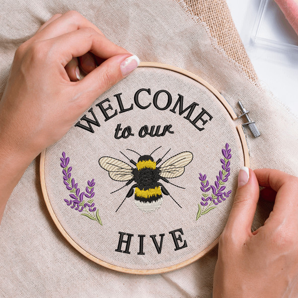 Welcome to our Hive Embroidery Design