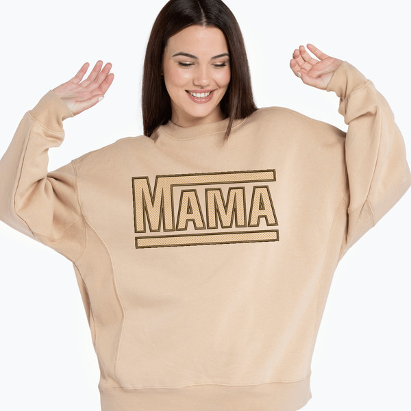 Retro Mama Embroidery Design