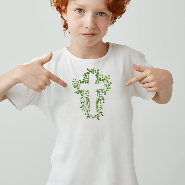 Easter Cross Embroidery Design