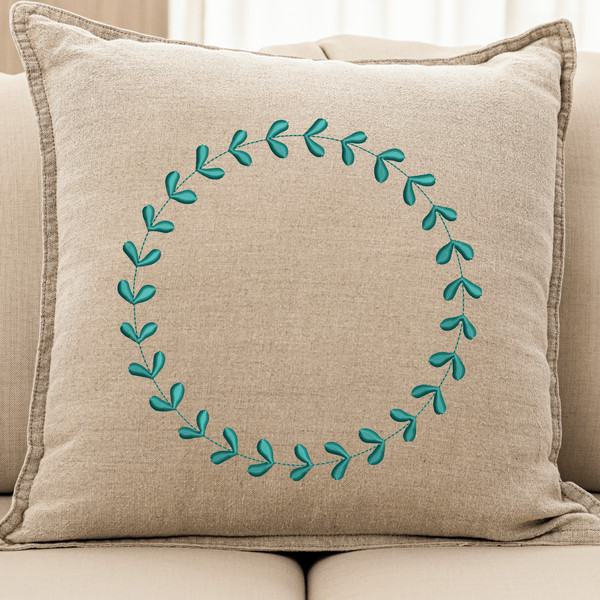 Wreath Spring Embroidery Design
