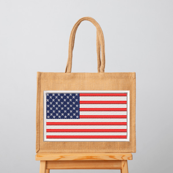 Mini America Flag Embroidery Designs