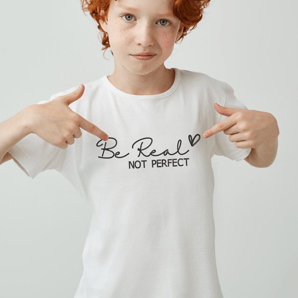 Be Real Not Perfect Embroidery Design