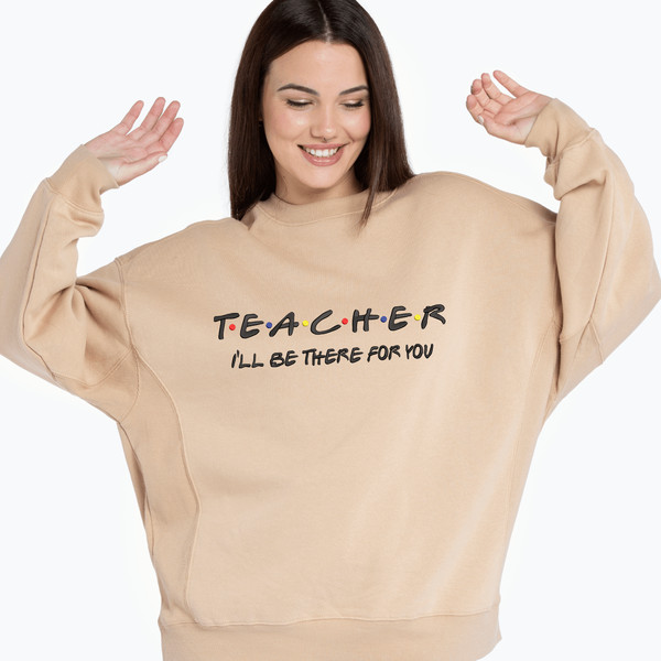 Teacher Friends Embroidery Design