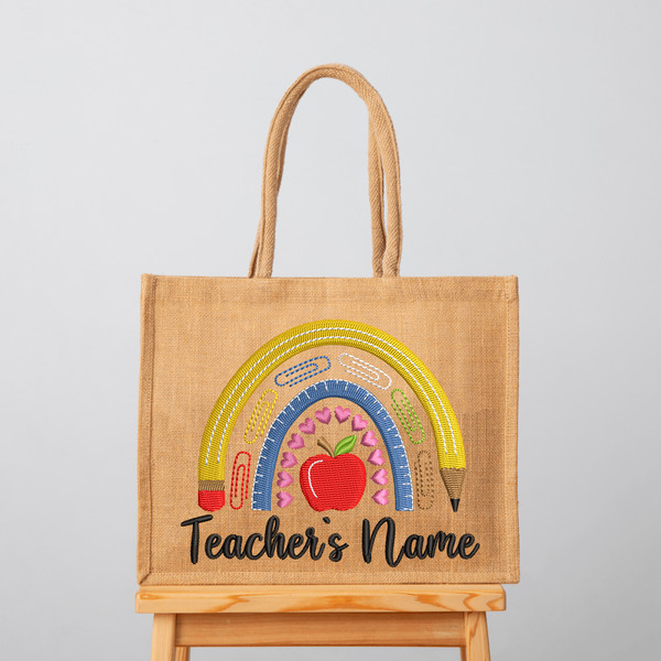 Split Teacher embroidery design