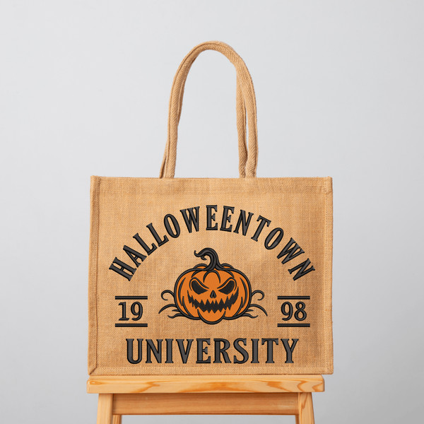 Halloween Town University Embroidery Design