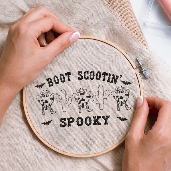 Boot Scootin Embroidery Design