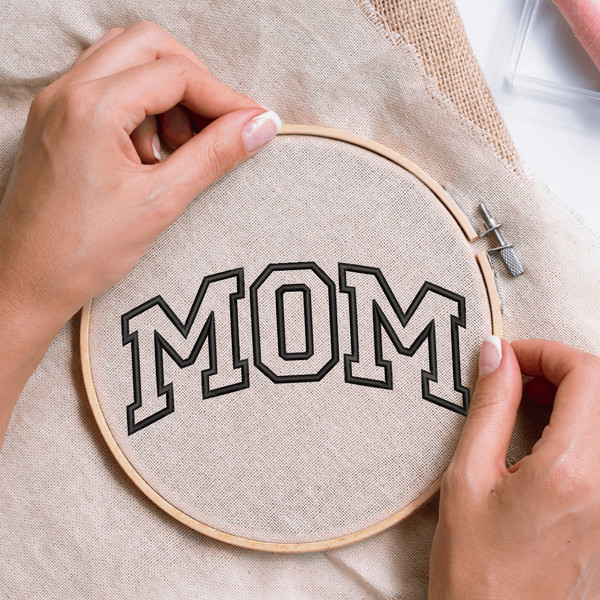 Mom Embroidery Design