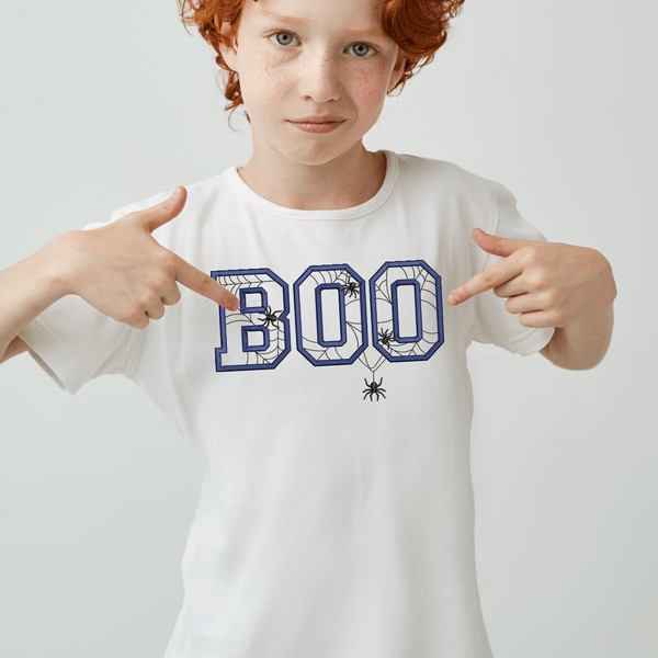BOO Embroidery Design