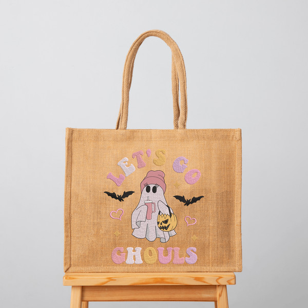 Lets Go Ghouls Embroidery Design