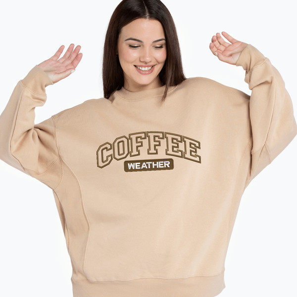 Coffee Weather Embroidery Design