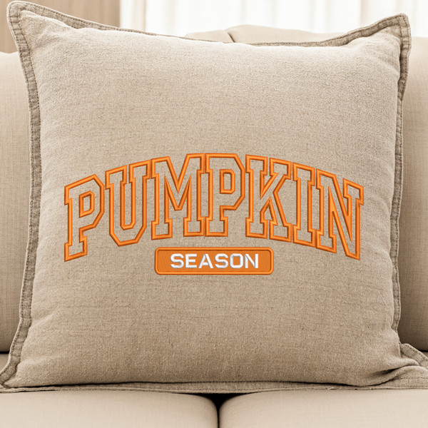 Pumpkin Season Embroidery Design