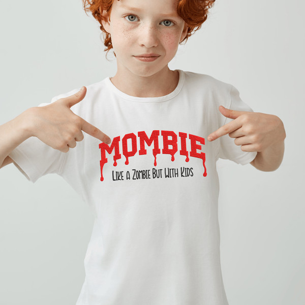 Mombie Embroidery Design