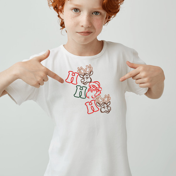 Ho Ho Ho Embroidery Design