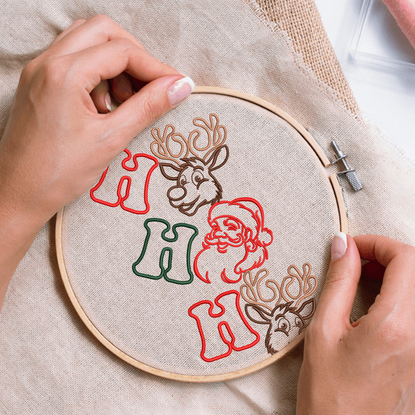 Ho Ho Ho Embroidery Design