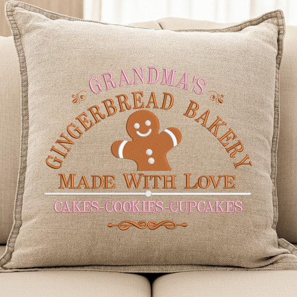 Grandmas Gingerbread Bakery Embroidery Designs