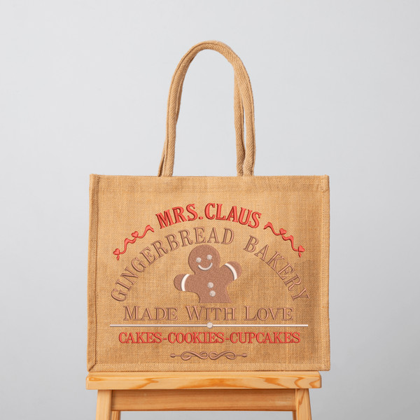 Mrs Claus Gingerbread Bakery Embroidery Designs