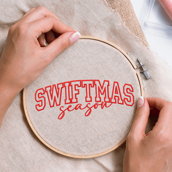 Swiftmas Season Embroidery Design