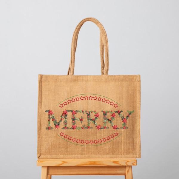 Merry Christmas Embroidery Design