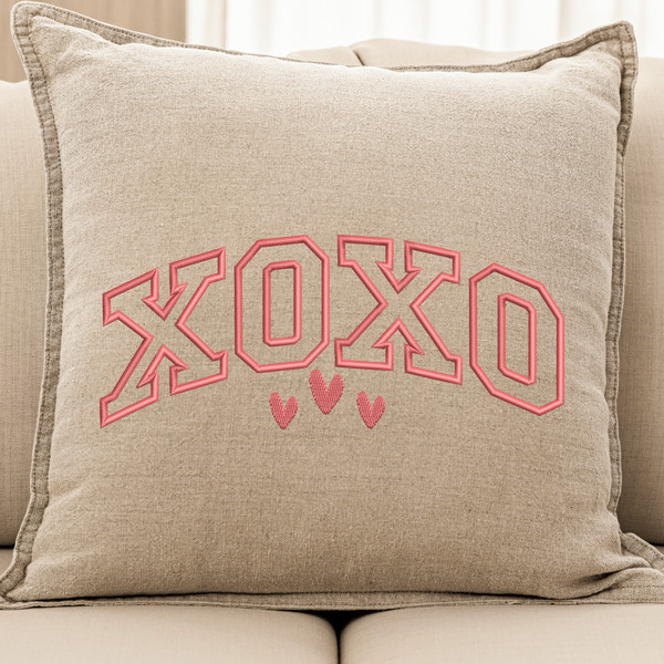 XOXO Valentine Embroidery Design