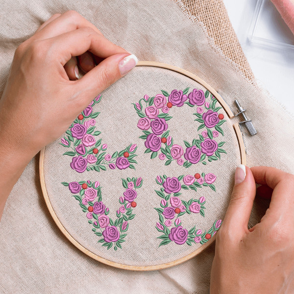 Love Valentine Embroidery Designs