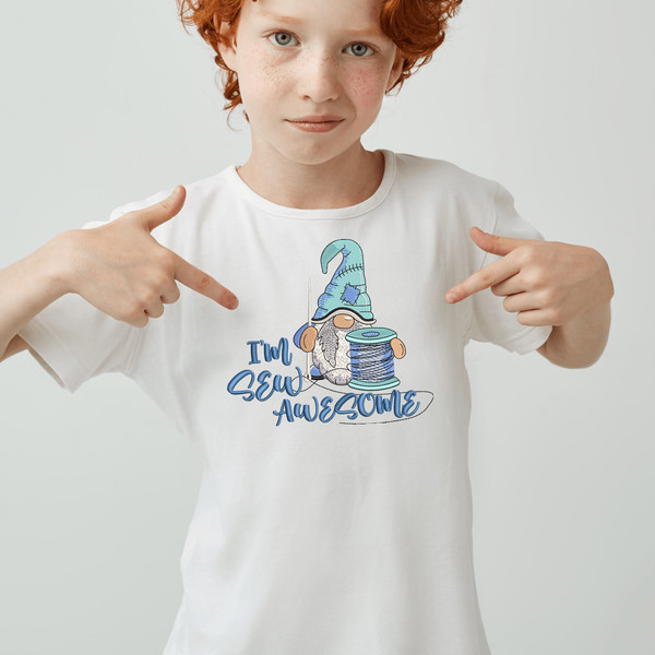 Im sew Awesome Gnome Embroidery Design