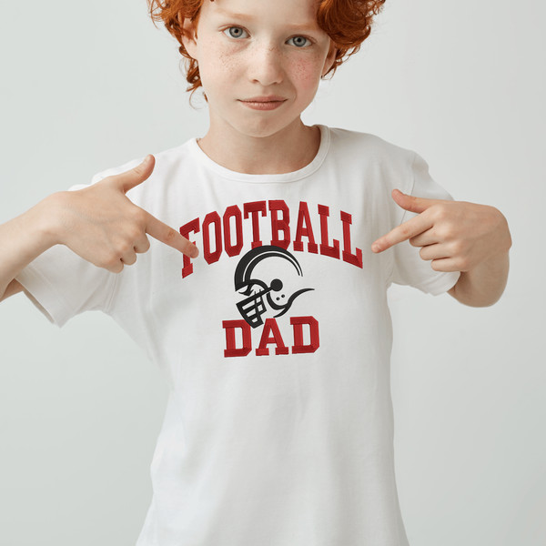 Football Dad Embroidery Design
