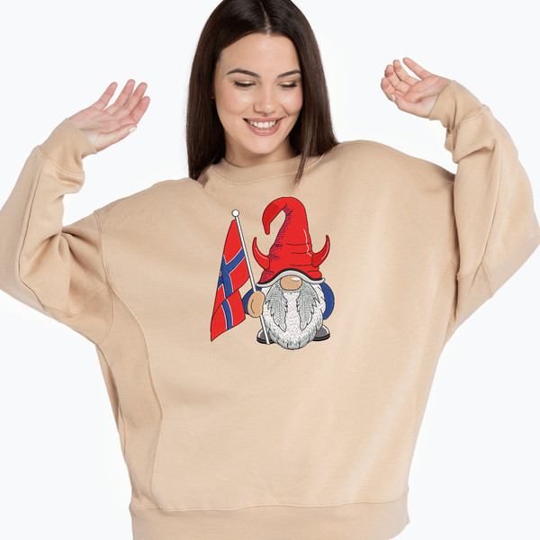 Norwegian Gnome Embroidery Design