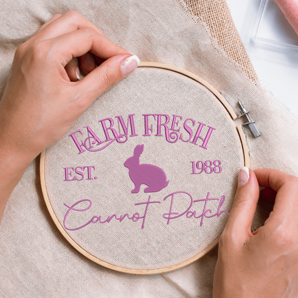 Farm Fresh Embroidery Design